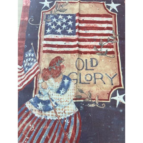 Vintage Outdoor Porch Flag Patriotic American Flag Old Glory USA JL - Picture 2 of 6